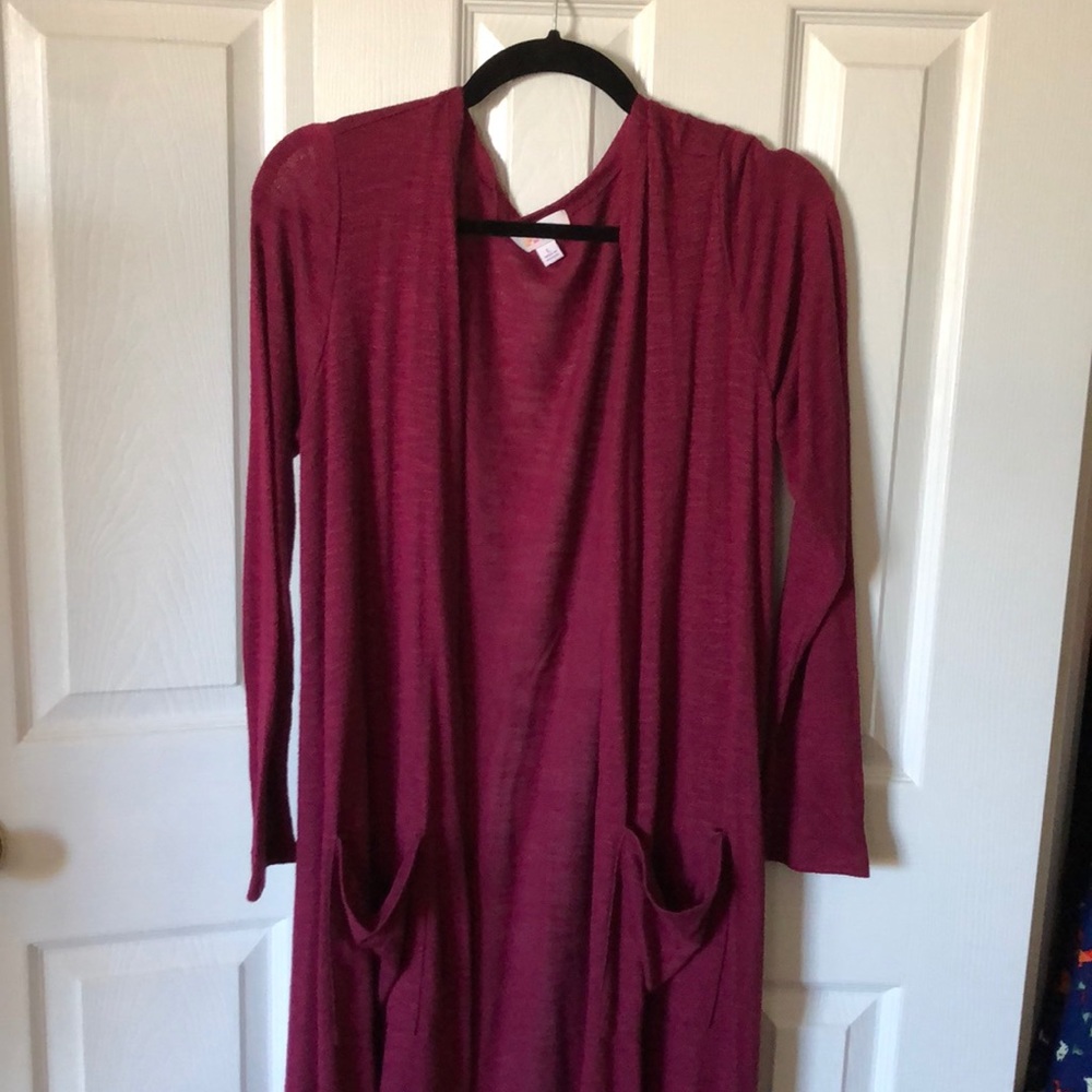 LuLaRoe Sarah - wine color, lightweight
